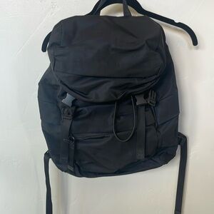 lululemon black nylon backpack